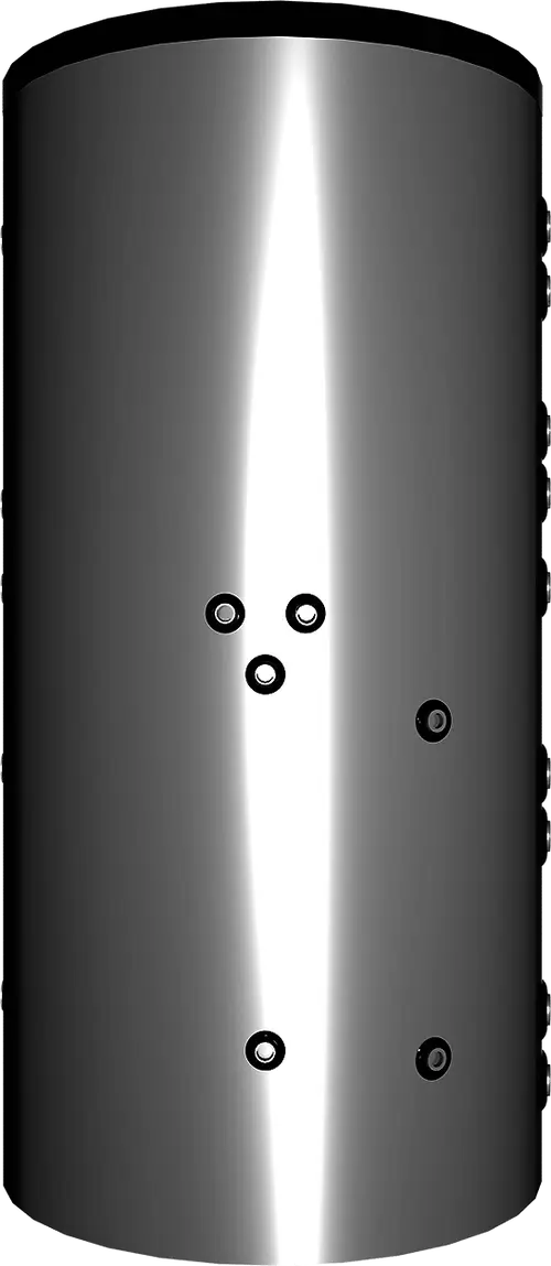 Vlies-Isolierung in Anthrazit mit einer glatten, reflektierenden Oberfläche. Sichtbare Löcher zur Befestigung. Produkt von Juratherm.